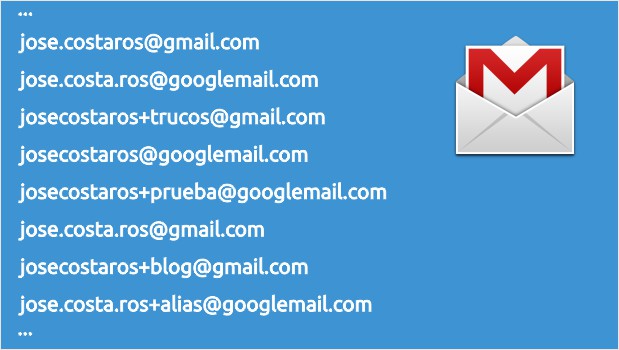 Tienes múltiples direcciones de email en tu cuenta Gmail, ¿lo sabías?