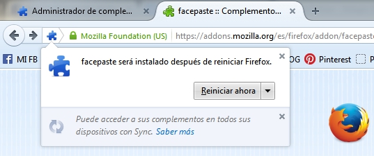 Reiniciar Firefox